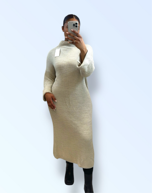 AVIVA DRESS BEIGE