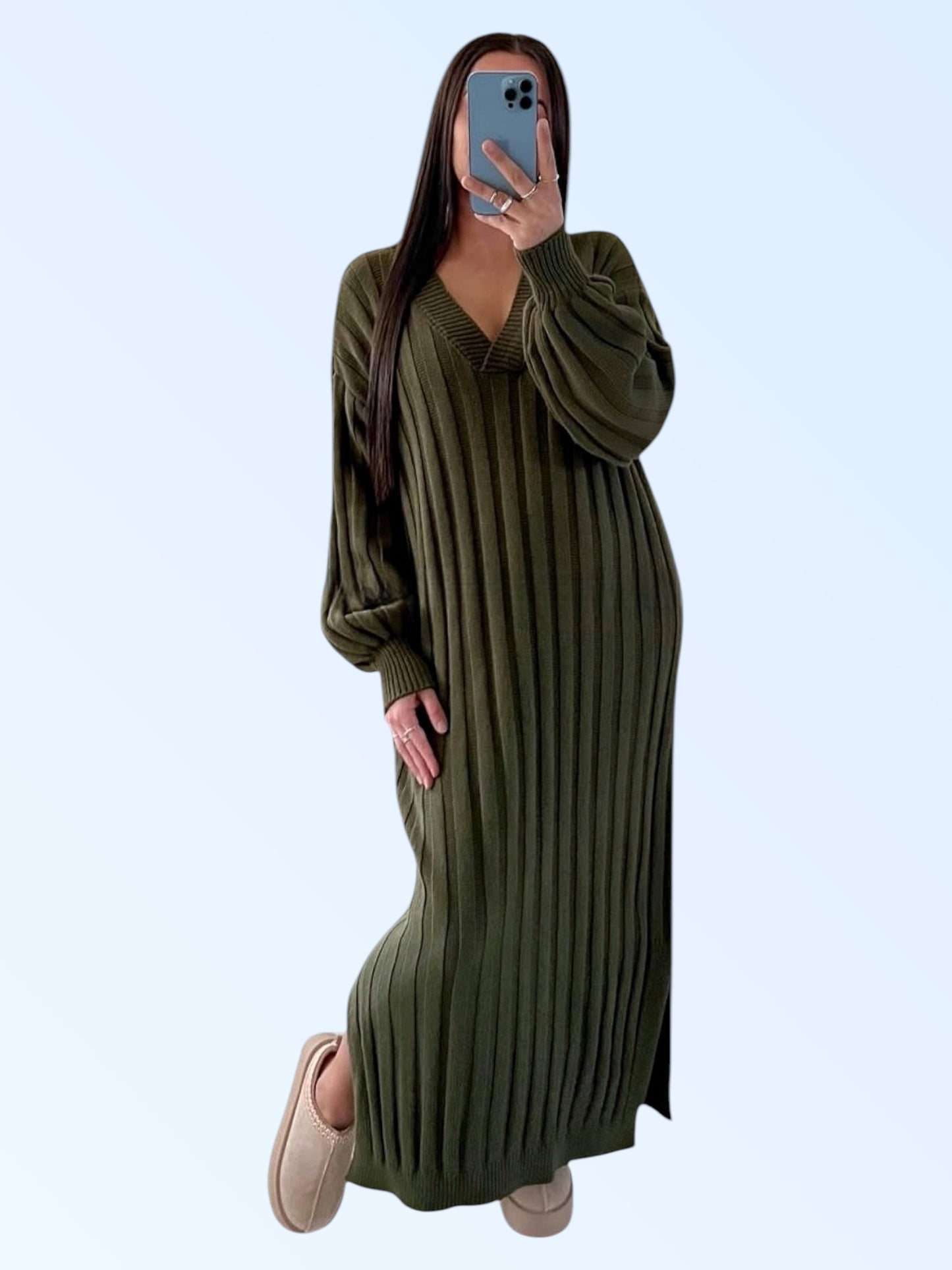 KENZA DRESS KHAKI